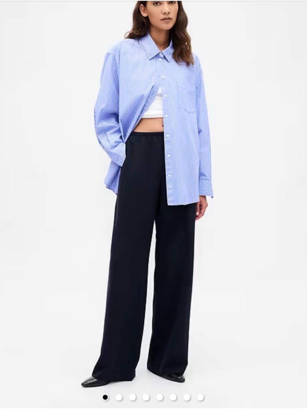 Gap Easy Wide Leg Women's Pants in Navy - Petite XS NWT